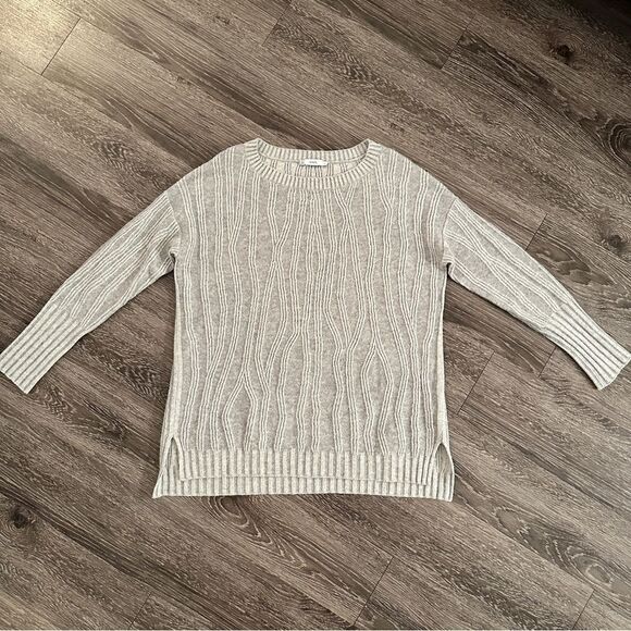 Vince Waterfall Ribbed Long-Sleeve Sweater - Picture 1 of 11